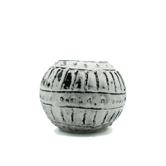 Greek Bubble Clay Plant Pot - Cream 10cm product image