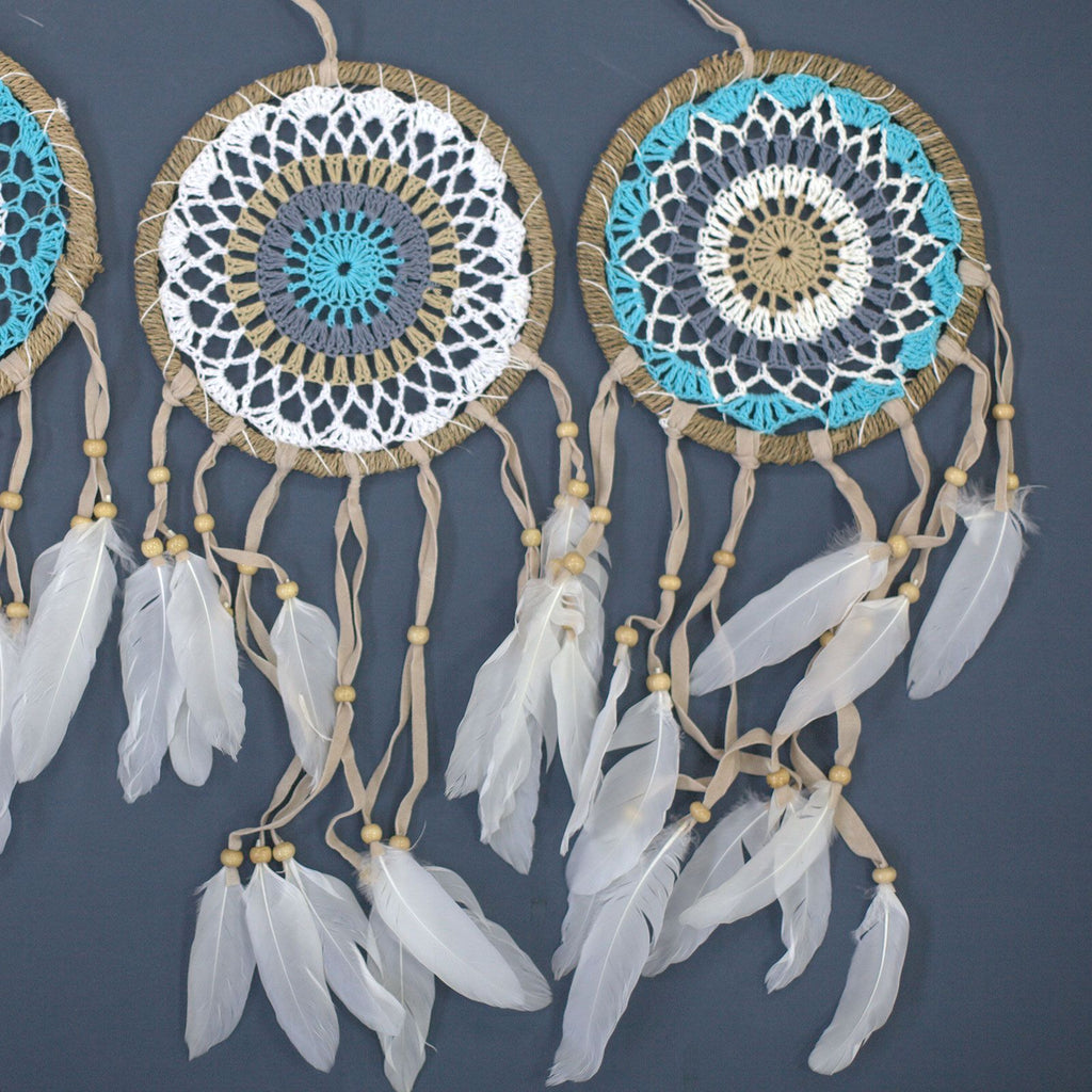 Pastel Blue Macramé Dream Catcher 16cm (asst colours) product image 3