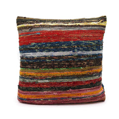 Rag Rug Cushion Covers - Natural Greens product image 3