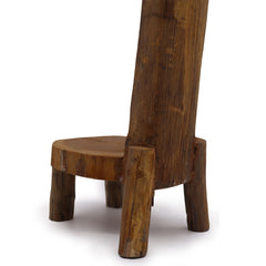 Natural Teak Log Shelve Display 3 Shelves 100cm high product image 4