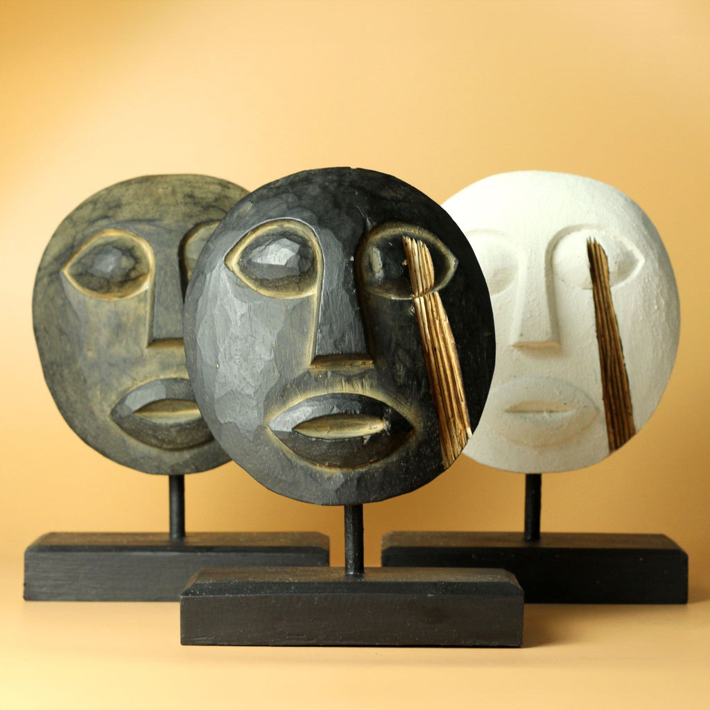 Timor Tribal Decorative Mask - Black 27x20cm product image 3