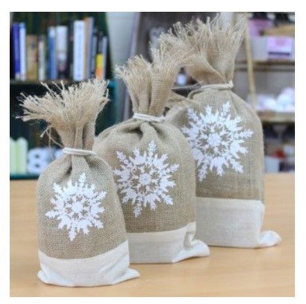 Danish Pouch Set of 3 - White & Snowflake product image 2