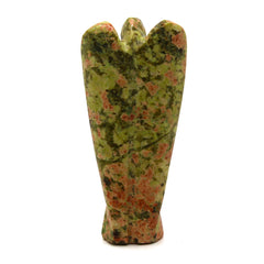 Hand Carved Gemstone Angel - Unakite product image 3