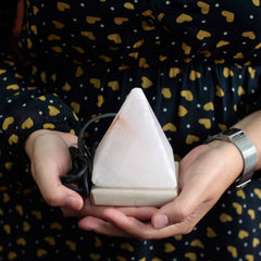 Quality USB Pyramid WHITE Salt Lamp - 9 cm (multi) product image 2