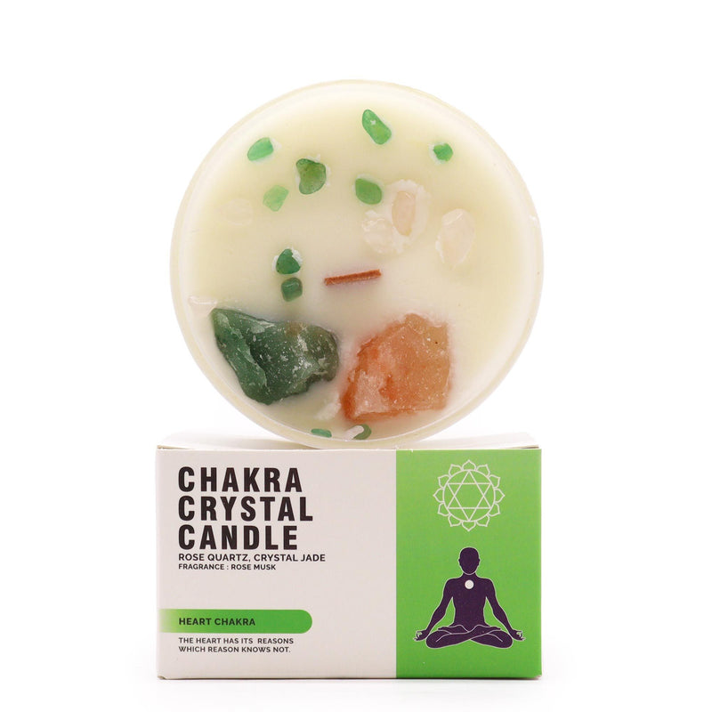Chakra Crystal Candles - Heart Chakra product image