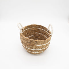 Cotton & Seagrass Large Baskets – Natural Stripes – Set of 3 product image 5