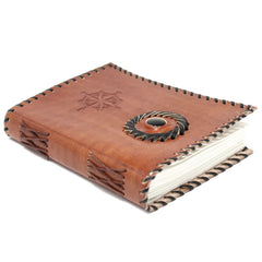 Leather Black onyx & Compas Notebook (7x5") product image 2