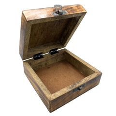 Square Wooden Keepsake Box 13x13x6cm - Buddha product image 2