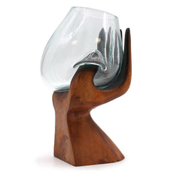Carved Hand with Molten Glass Bowl product image 2