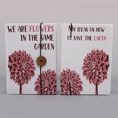 Notebook with strap - Flowers in the same garden product image 2