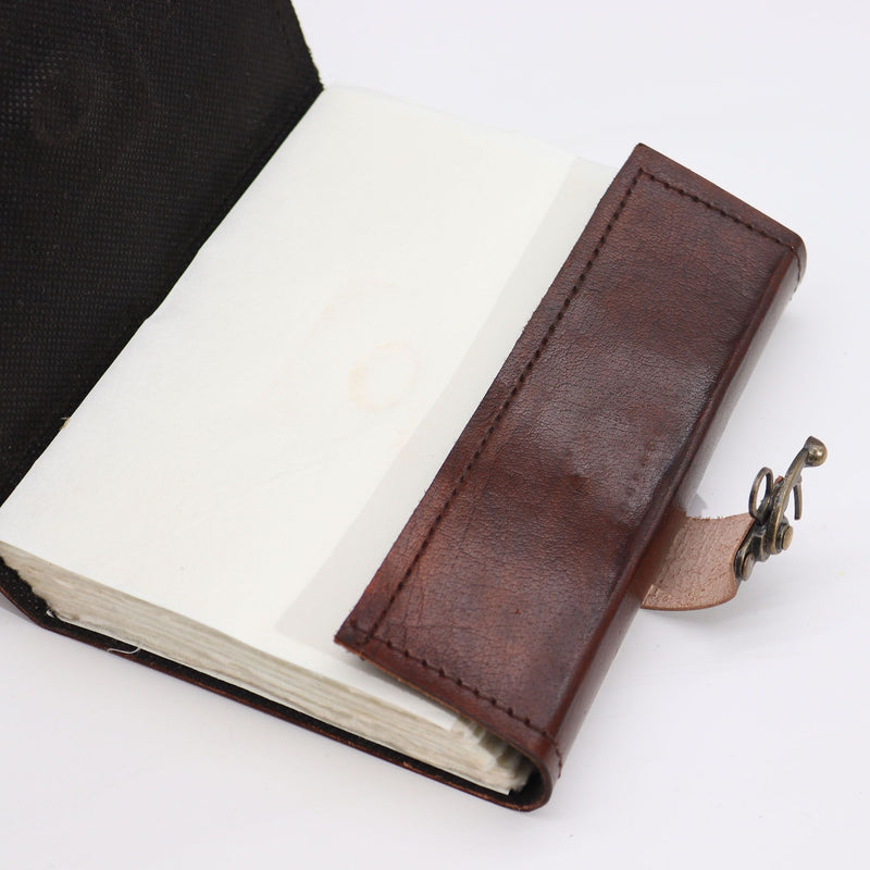 Black Tan Book - Evil Eye Decor - 160 Deckle Edges Pages - 17x12.5cm product image