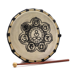 Chakra Shamanic Drum with Stick - 25cm product image