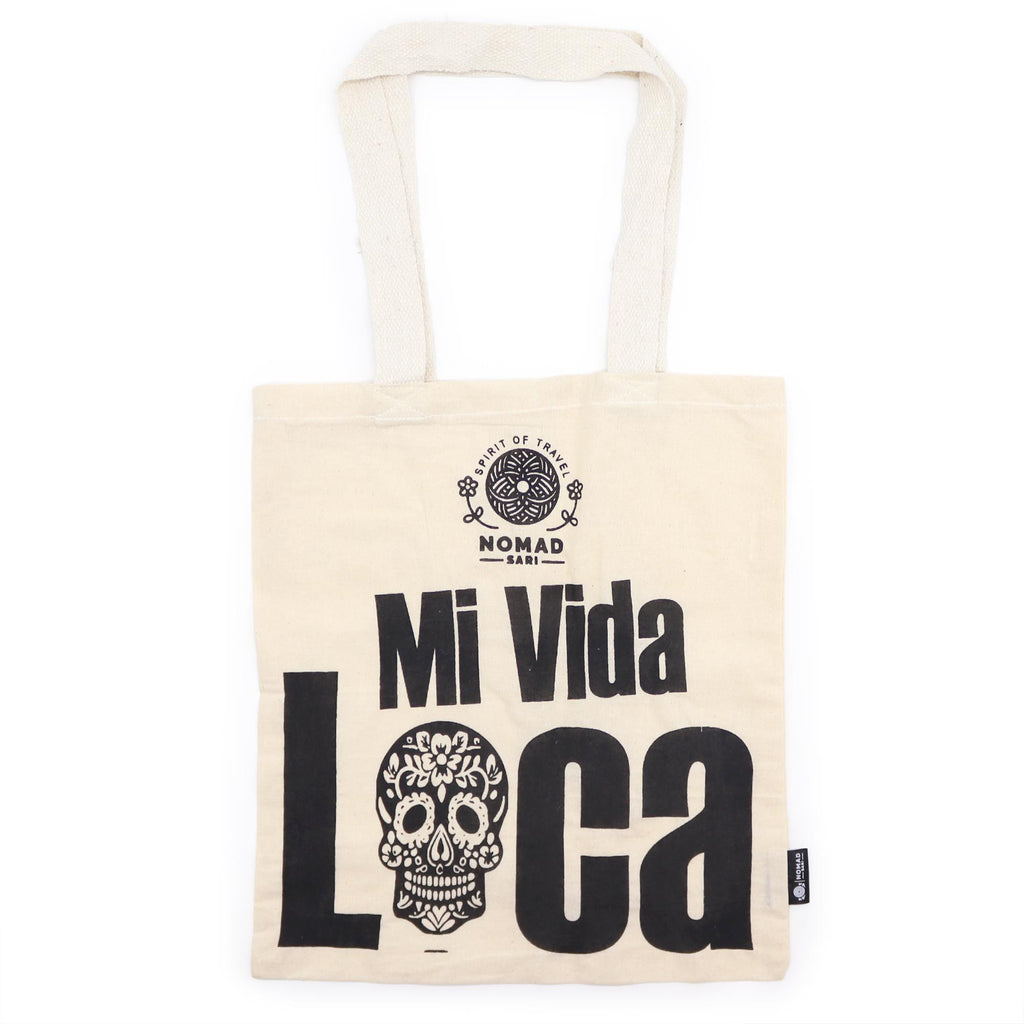 Iconic Basic Tote Bag - Mi Vida Loca - Natural 4oz product image