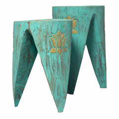 Interlocking Table/Stool set of 2 - Lrg Turquoise product image 5