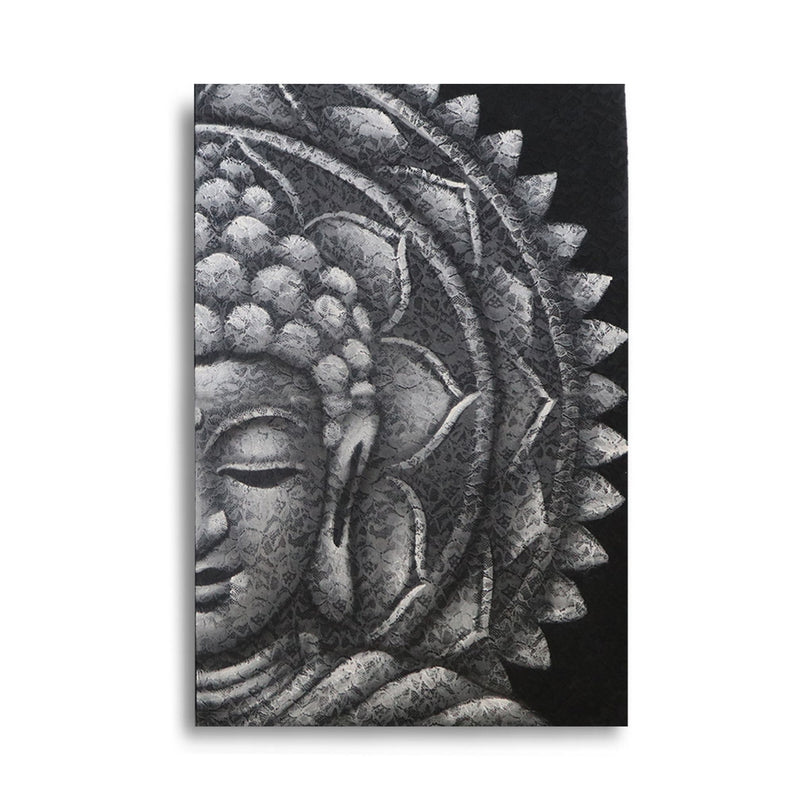Grey Half Buddha Mandala 60x80cm product image
