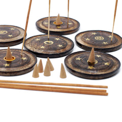 Mango Wood Disc 10cm (Cone & Incense) product image 8