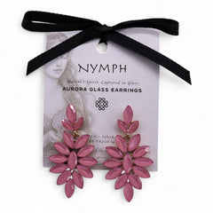 Soft Pink - Vintage Glass - Long Drop - Earrings product image 5