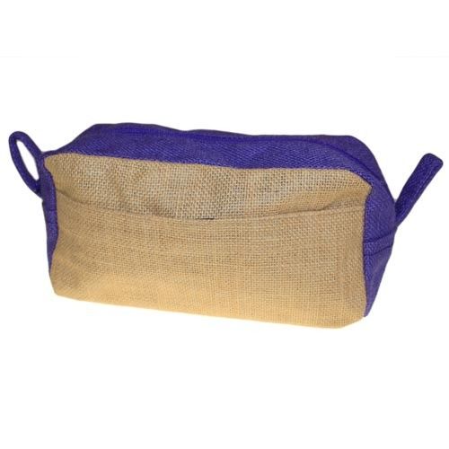 Jute Toiletry Bag - Natural & Lavender product image