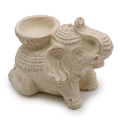 Elephant Incense & Candle Holder (cream) product image 3