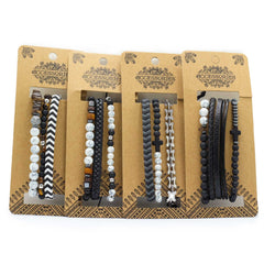 Mens Premium Bracelet Sets - City Slicker Blacks (asst) product image 5