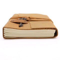 Oiled Tan Leather & Key - 200 pages - 13x18cm product image 4