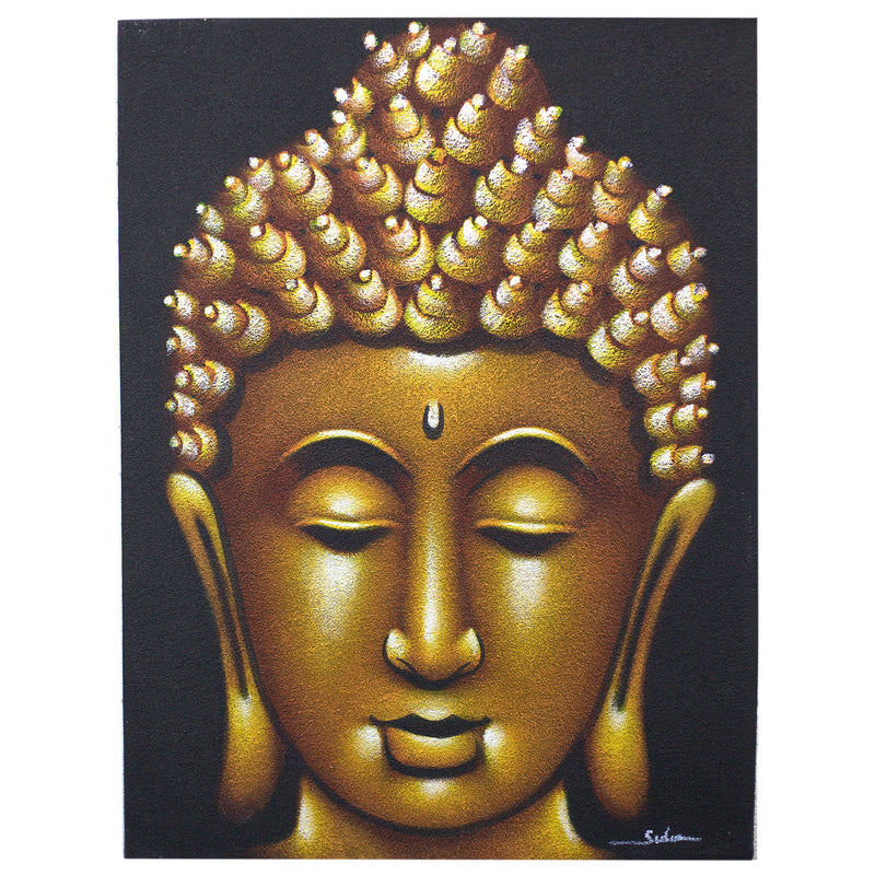 Buddha Painting - Gold Sand Finish product image