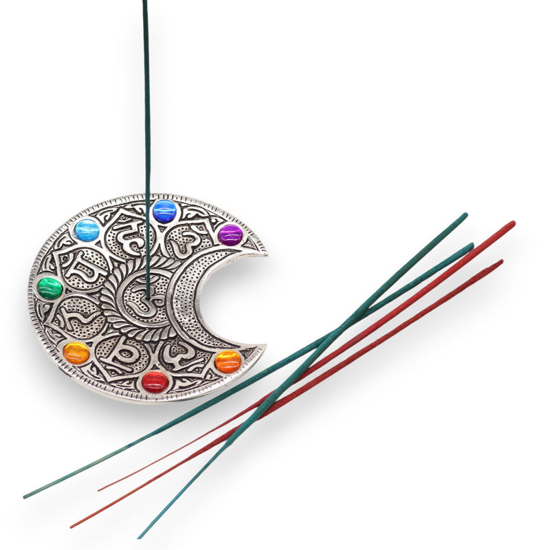 Seven Chakra Moon Incense Holder product image