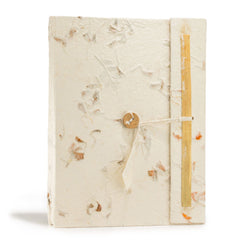 Lokta Mixed Flowers Notebook – Large (21x15cm) – 45 Leaves – Includes Bookmark product image