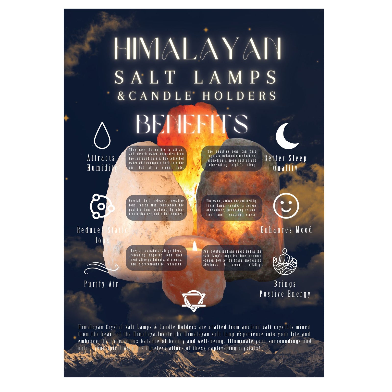Salt Lamp Information Sheet product image
