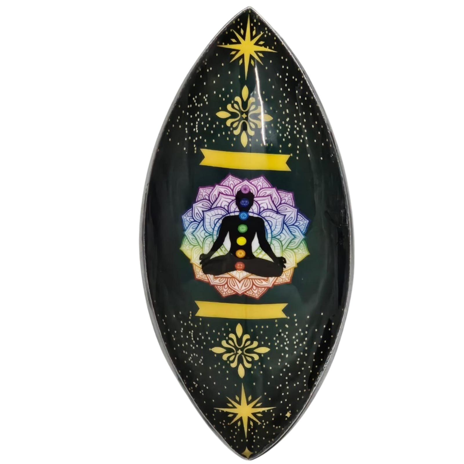 Enamelled Incense Bowl - Aluminum - Lotus Buddha Chakra product image