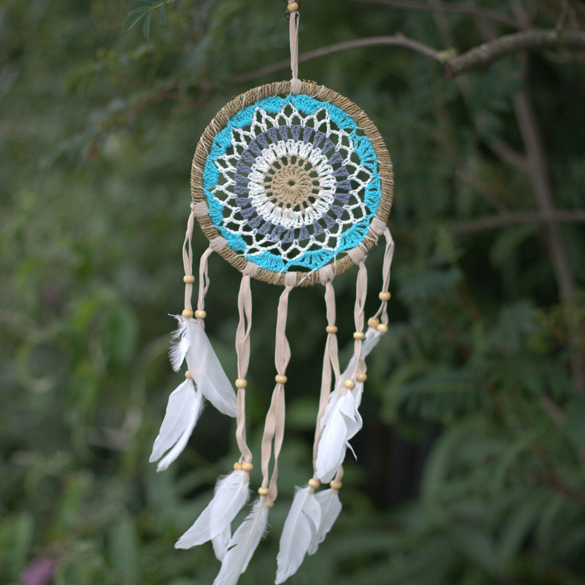 Pastel Blue Macramé Dream Catcher 16cm (asst colours) product image 2
