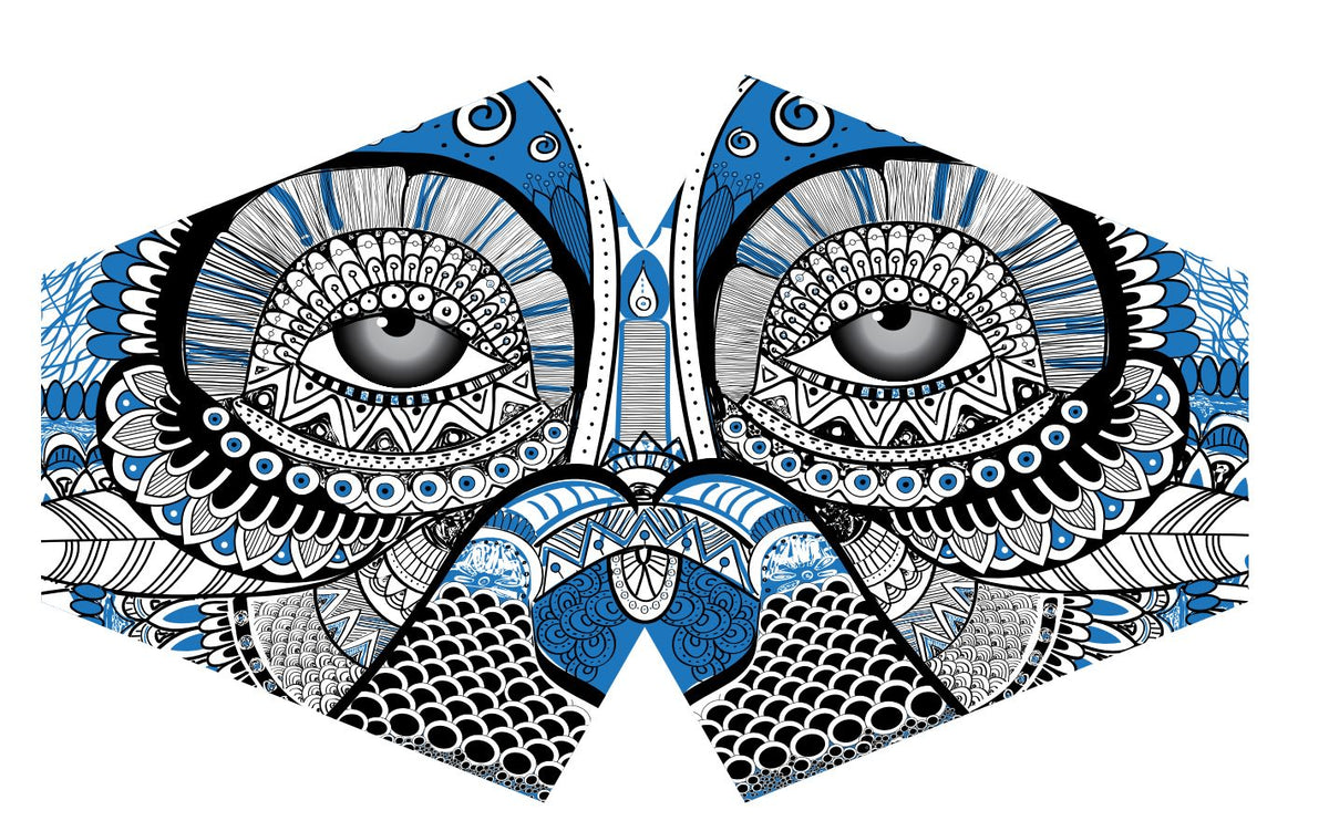 Reusable Fashion Face Mask - Mystical Owl (Adult) - product image 4