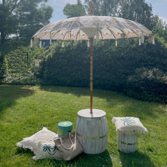 Bali Patio Parasol - Canvas - Natural Decor - 2m product image 4