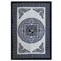 Single Cotton Bedspread + Wall Hanging - Mono - OM Mandala product image