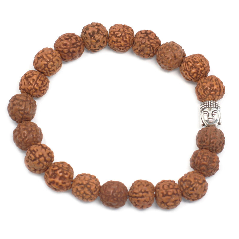 Rudraksha Buddah Bangle Mala - Brown product image