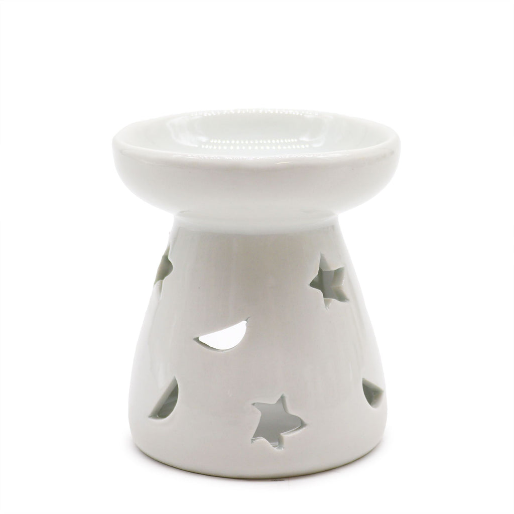 Sm Classic White Oil Burner - Moon & Star product image 3