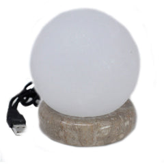 Quality USB Ball WHITE Salt Lamp - 9 cm (multi) product image