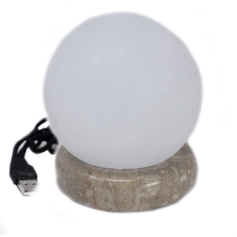Quality USB Ball WHITE Salt Lamp - 9 cm (multi) product image