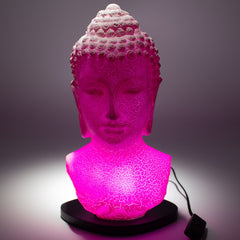 Buddha Bust Lamp Cherry Crackle - Oval stand product image 3