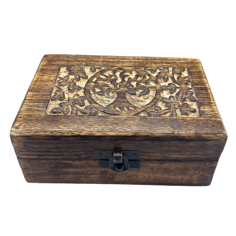 Medium Wooden Keepsake Box 15x10x6cm - Tree of Life product image