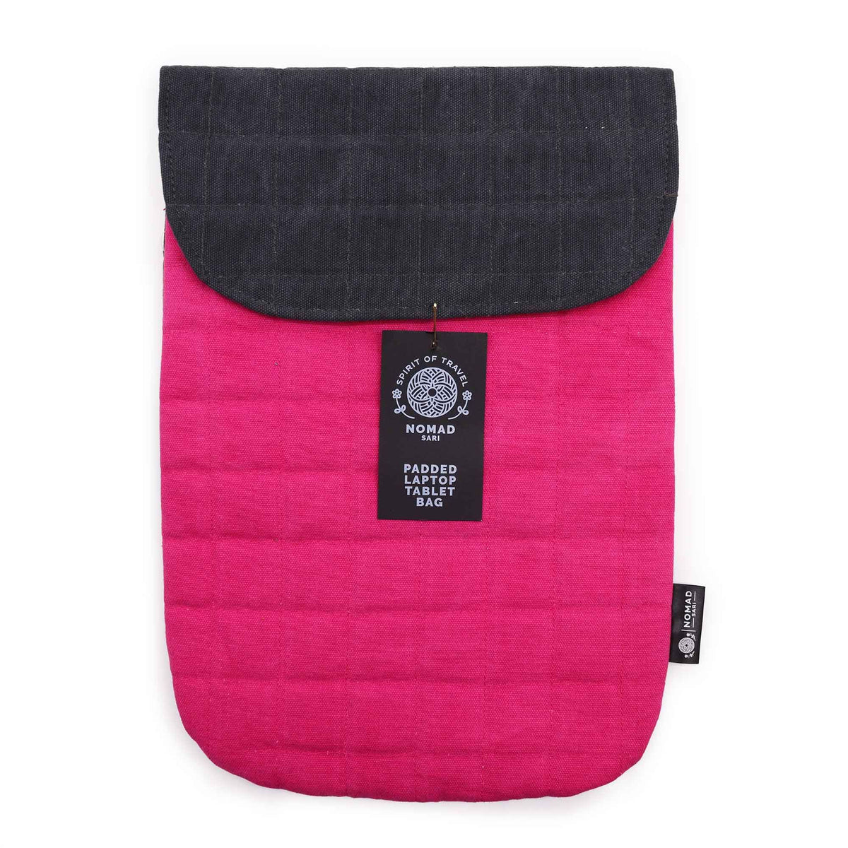 Laptop Padded Pouch - Shocking Pink - 14oz Stonewash - product image 3
