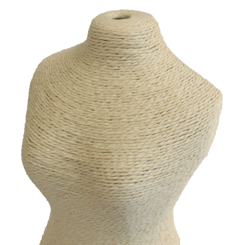 Natural Jewellery Display - Mannequin on Wooden Stand - Cream product image