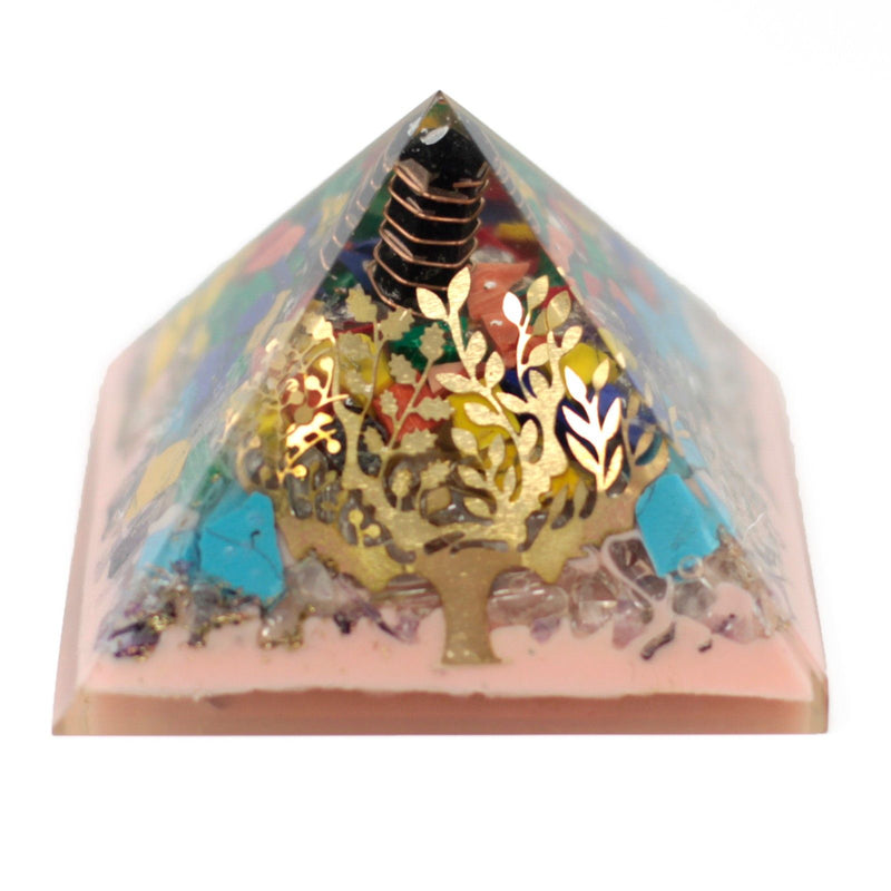 Lrg Organite Pyramid 70mm - Tree（earth base) product image