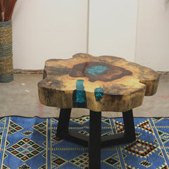 Tamarind and Resin Coffee Table - Aqua product image 6