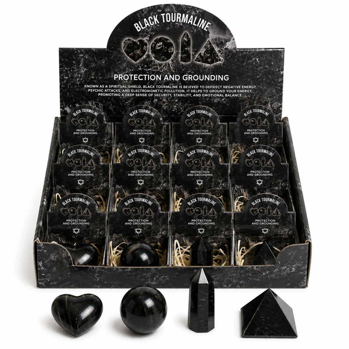 Four Gemstone Shapes - Black Tourmaline product image 4