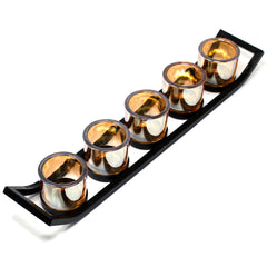 Centrepiece Iron Votive Candle Holder - 5 Cup Ledge product image 3