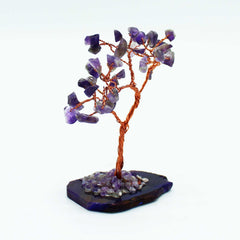 Gemstone Tree - Amethyst on Natural Agate Base (35 stones) product image 3