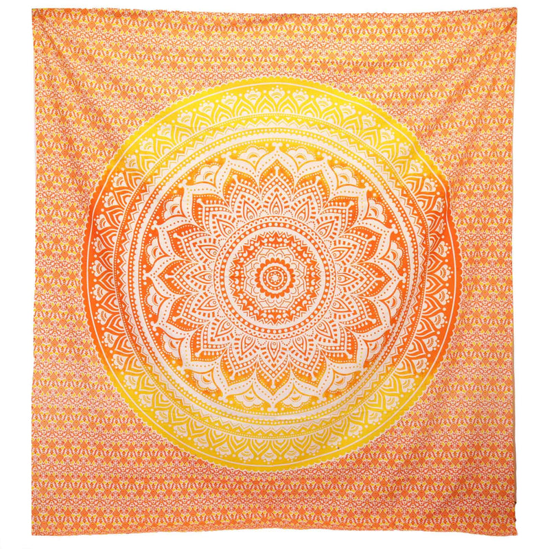 Wall Hanging / Beach Spread - Umrao Mandala - Orange product image
