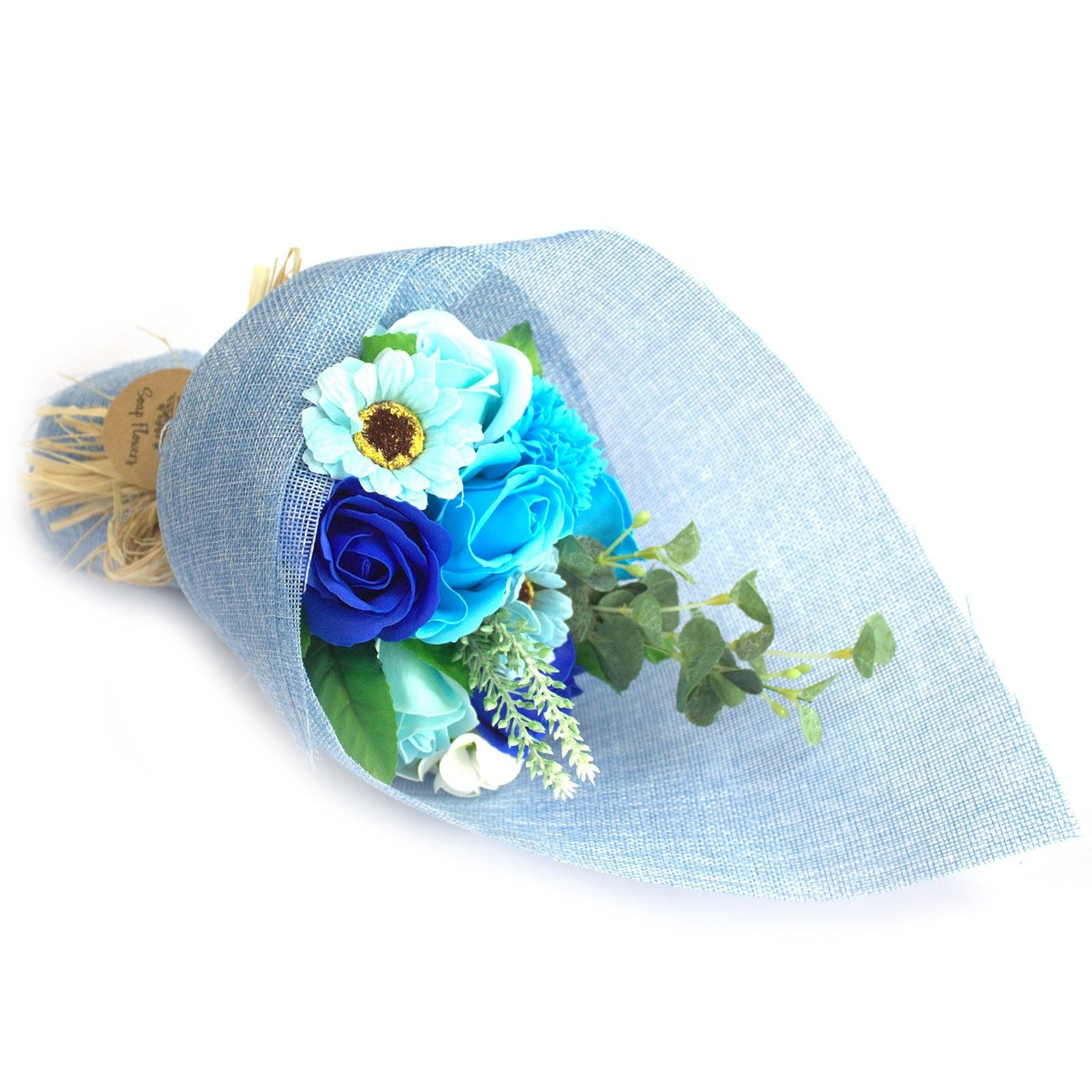 Standing Soap Flower Bouquet - Blue product image