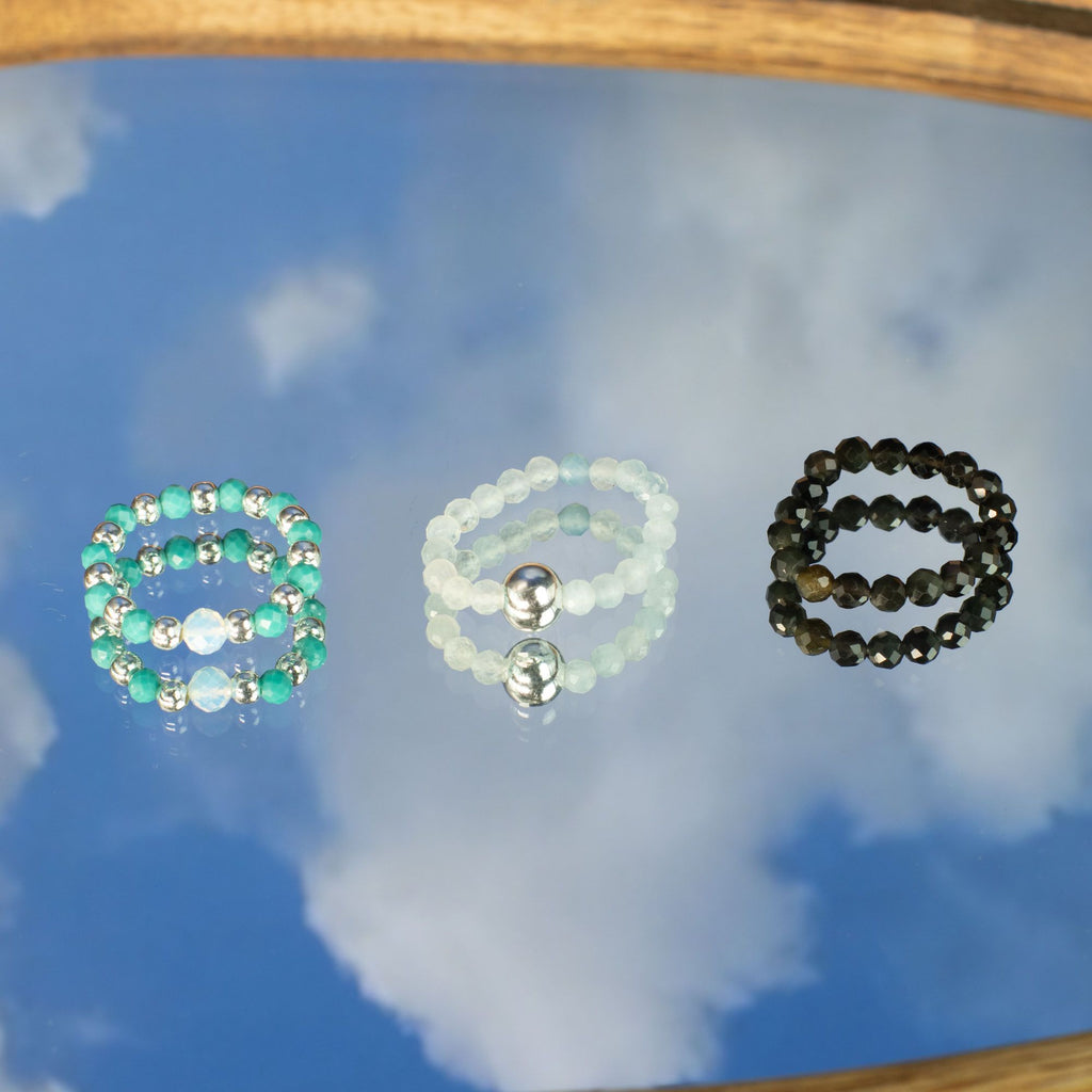 Nymph Spirit Gemstone Ring Set - Endless Ocean product image 2